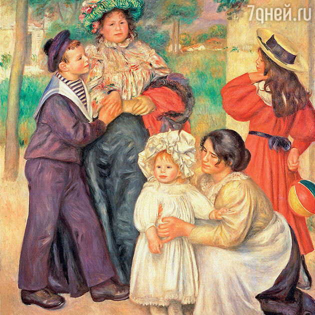 Фото репродукции картины «Семья художника» работы Пьера Огюста Ренуара, 1896 г. фонд Барнса, Филадельфия Фото репродукции картины «Семья художника» работы Пьера Огюста Ренуара, 1896 г. фонд Барнса, Филадельфия