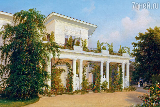 Фото репродукции картины А. Волоскова «Усадьба Качановка». 1849 г. Сумской художественный музей Фото репродукции картины А. Волоскова «Усадьба Качановка». 1849 г. Сумской художественный музей