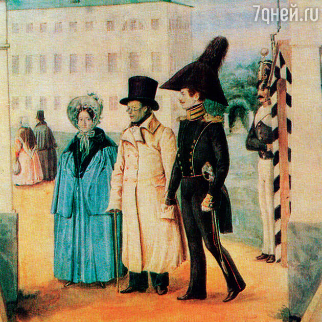 Фото репродукции картины П. Федотова «Прогулка». 1837 г. Государственная Третьяковская галерея Фото репродукции картины П. Федотова «Прогулка». 1837 г. Государственная Третьяковская галерея