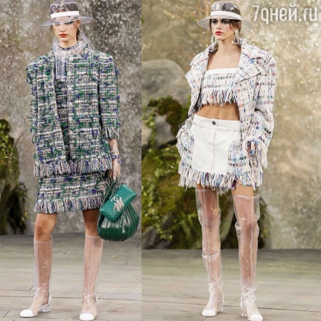 На показе Chanel На показе Chanel