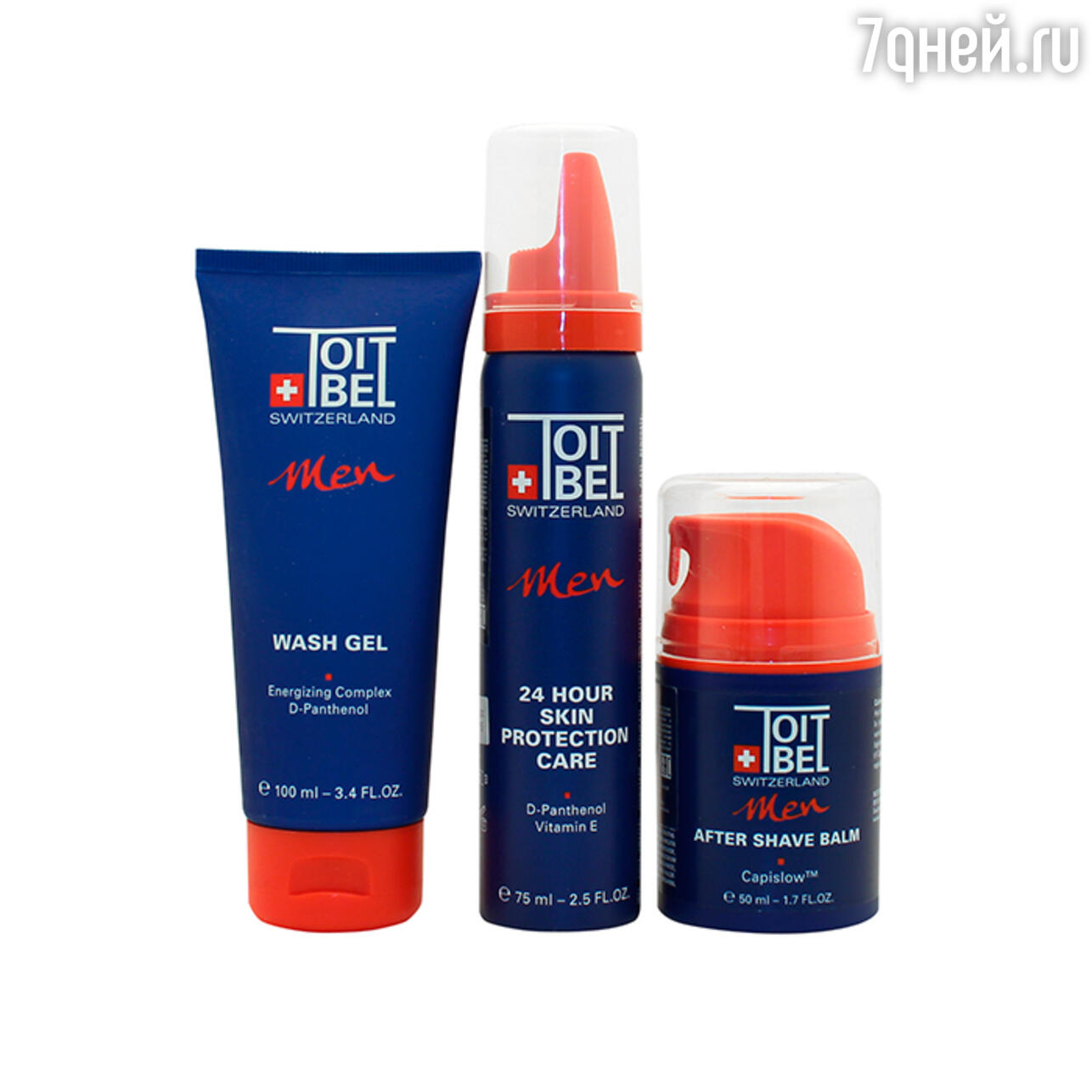    Wash gel  ToitBel,    24 Hour Skin Protection Care  ToitBel,  Men After Shave Balm  ToitBel