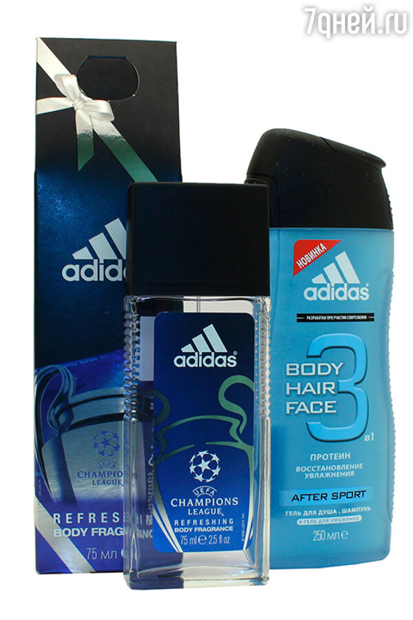    UEFA Champions League Body Fragrance Adidas ,    After Sport Body-Hair-Face Adidas