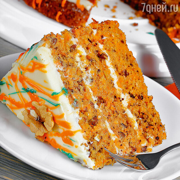 Легкий морковный торт Легкий морковный торт