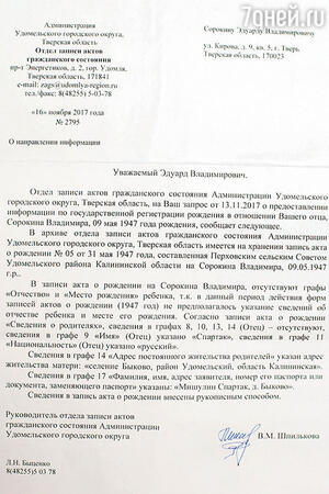 Копия официального документа Копия официального документа