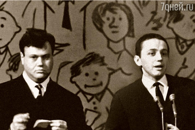 КВН, конкурс капитанов: Матвей Левинтон и Александр Масляков, 1967 г. КВН, конкурс капитанов: Матвей Левинтон и Александр Масляков, 1967 г.
