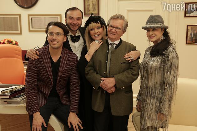 Максим Галкин, Дмитрий Бертман, Алла Пугачева, Владимир Федосеев, Ирина Усманова-Винер Максим Галкин, Дмитрий Бертман, Алла Пугачева, Владимир Федосеев, Ирина Усманова-Винер