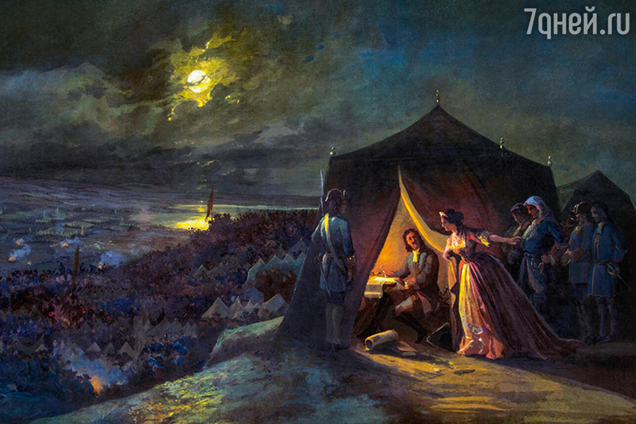 Михаил Бочаров. «Петр при Пруте (1711)». 1872 год