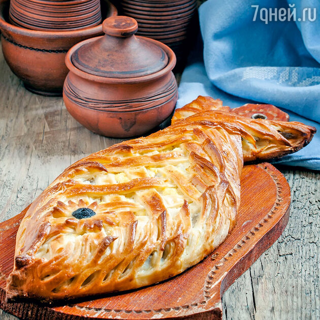 Пирог с рыбой и руколой Пирог с рыбой и руколой
