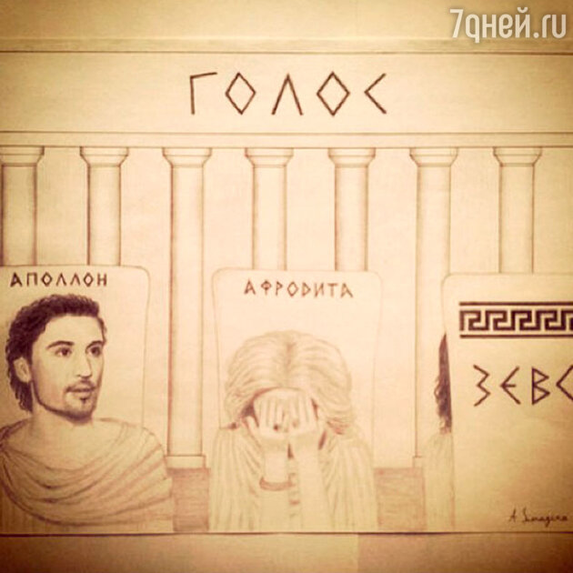 Наставники «Голоса» в образах греческих богов Наставники «Голоса» в образах греческих богов
