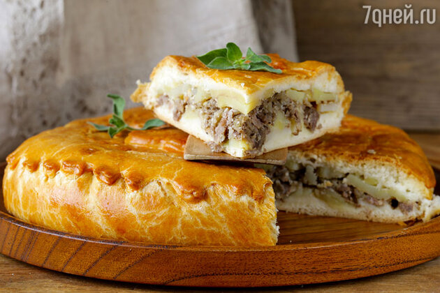Мясной пирог с картофелем Мясной пирог с картофелем