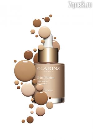 Невесомый тональный крем в текстуре сыворотки Skin Illusion, Clarins Невесомый тональный крем в текстуре сыворотки Skin Illusion, Clarins