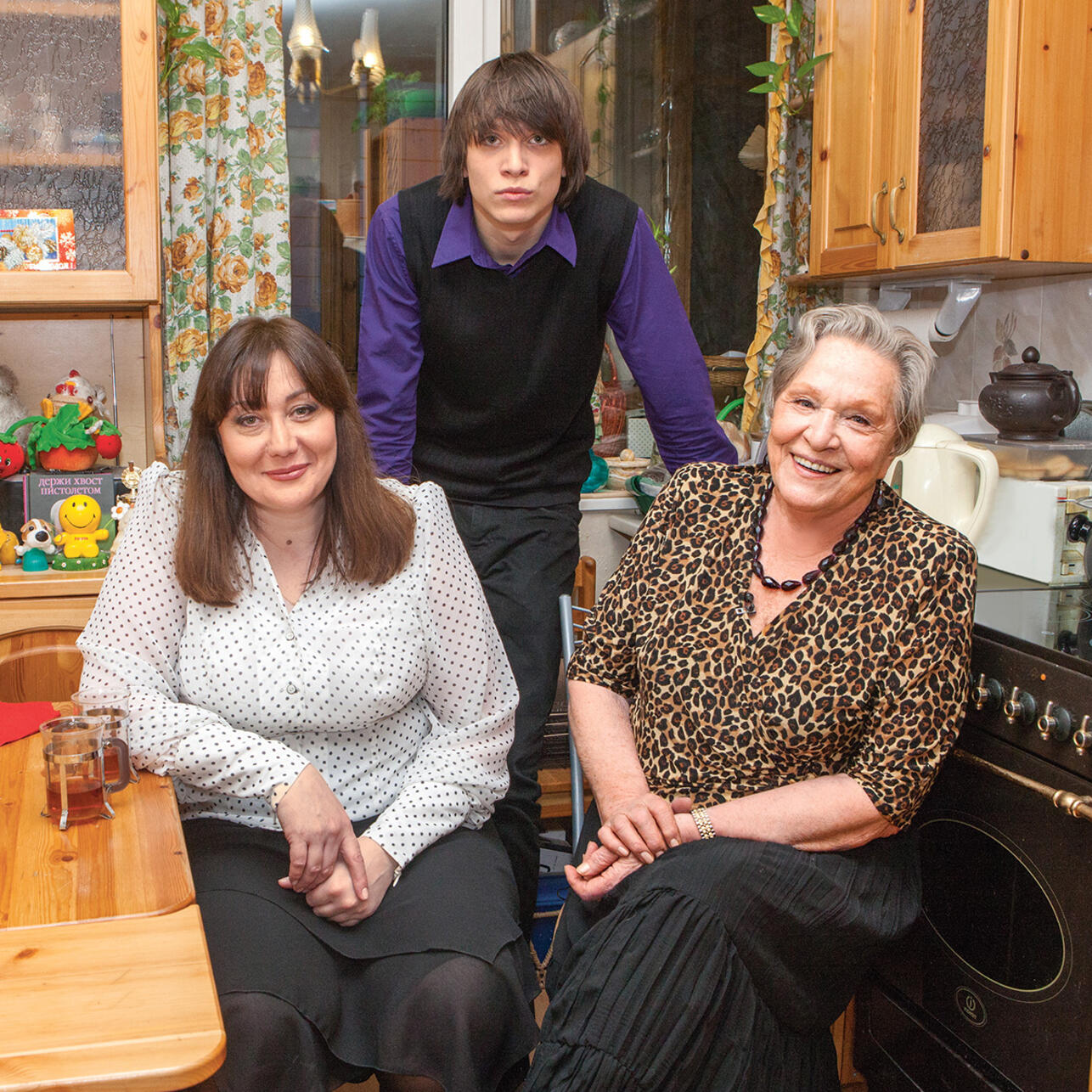 Татьяна с мамой и сыном Федором