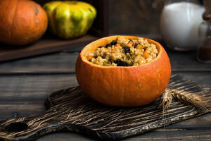 Как приготовить фаршированную тыкву в духовке  Как приготовить фаршированную тыкву в духовке