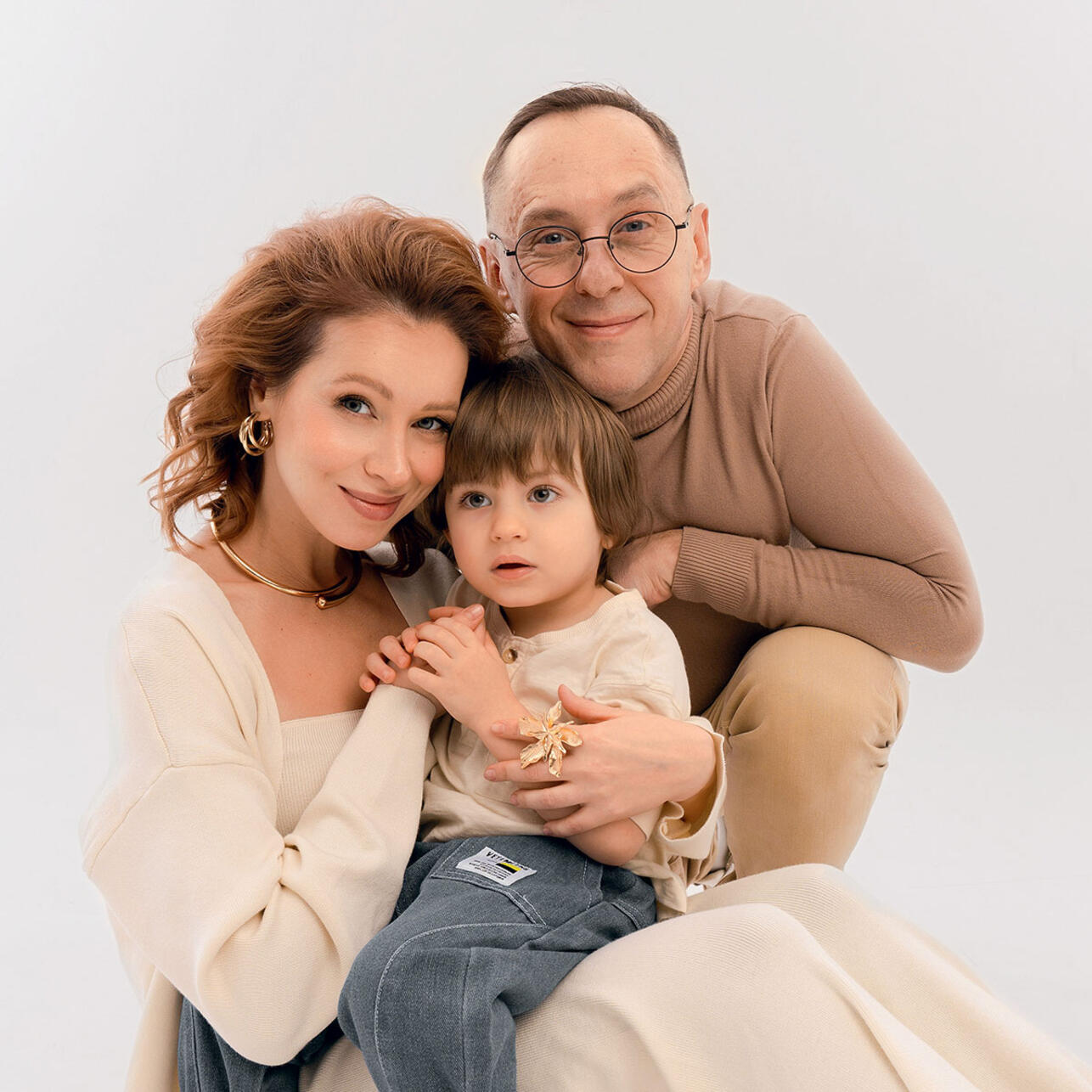Ирина Темичева с мужем и сыном