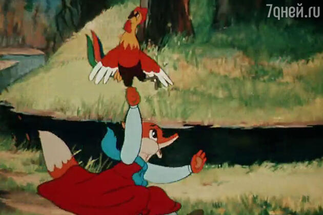 Кадр из мультфильма «Петушок-золотой гребешок», 1955 год Кадр из мультфильма «Петушок-золотой гребешок», 1955 год