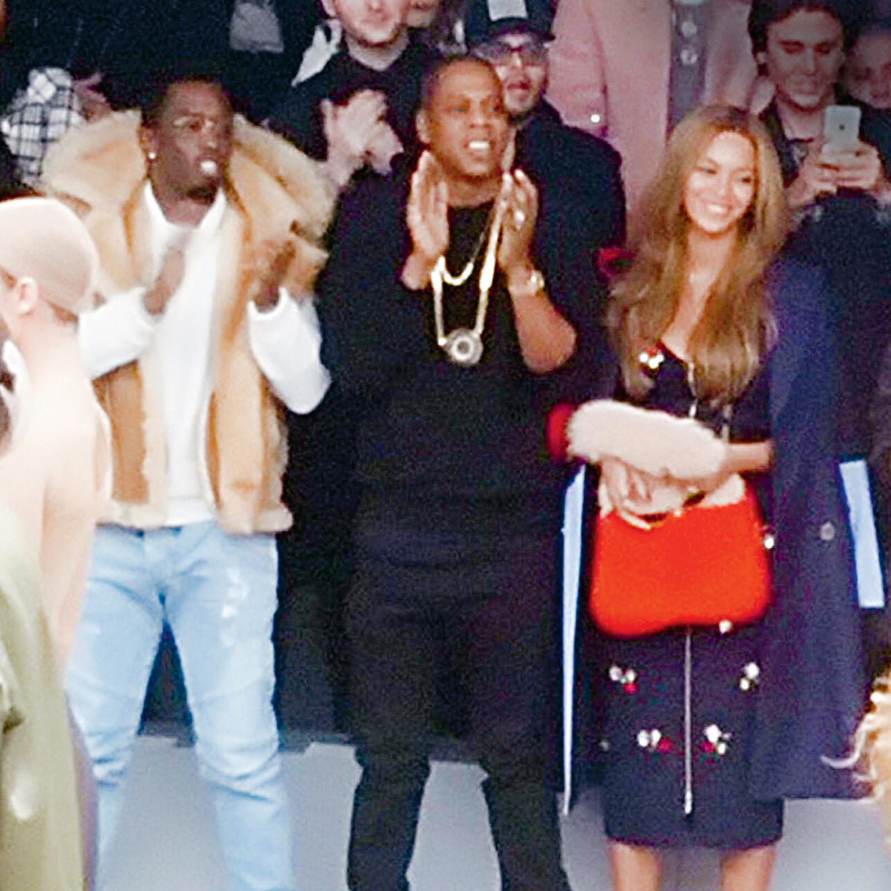 Бейонсе с Пи Дидди и мужем Jay-Z