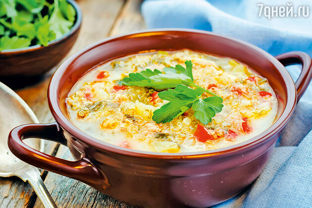 Суп из булгура с кукурузой Суп из булгура с кукурузой