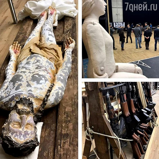 Детали оформления оперы Верди "Трубадур" в Венской опере Детали оформления оперы Верди "Трубадур" в Венской опере