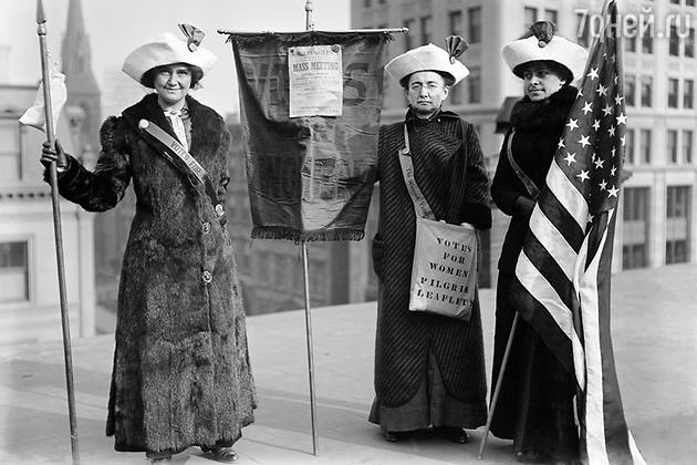 Манифестация протеста в Нью-Йорке. 1912 г Манифестация протеста в Нью-Йорке. 1912 г