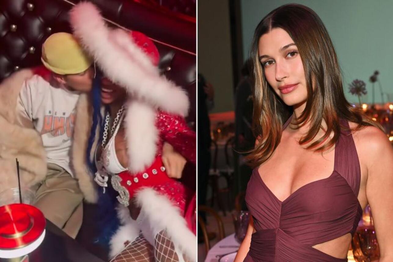 Джастин Бибер с Sexуy Red и Хейли Бибер
