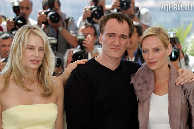 С Дэрил Ханной и Умой Турман на премьере фильма «Убить Билла-2». 2004 г. С Дэрил Ханной и Умой Турман на премьере фильма «Убить Билла-2». 2004 г.
