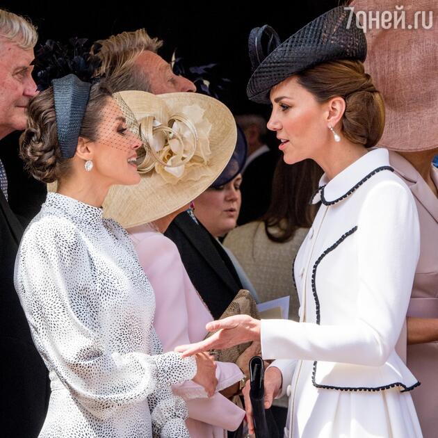 Королева Летиция и герцогиня Кембриджская Королева Летиция и герцогиня Кембриджская
