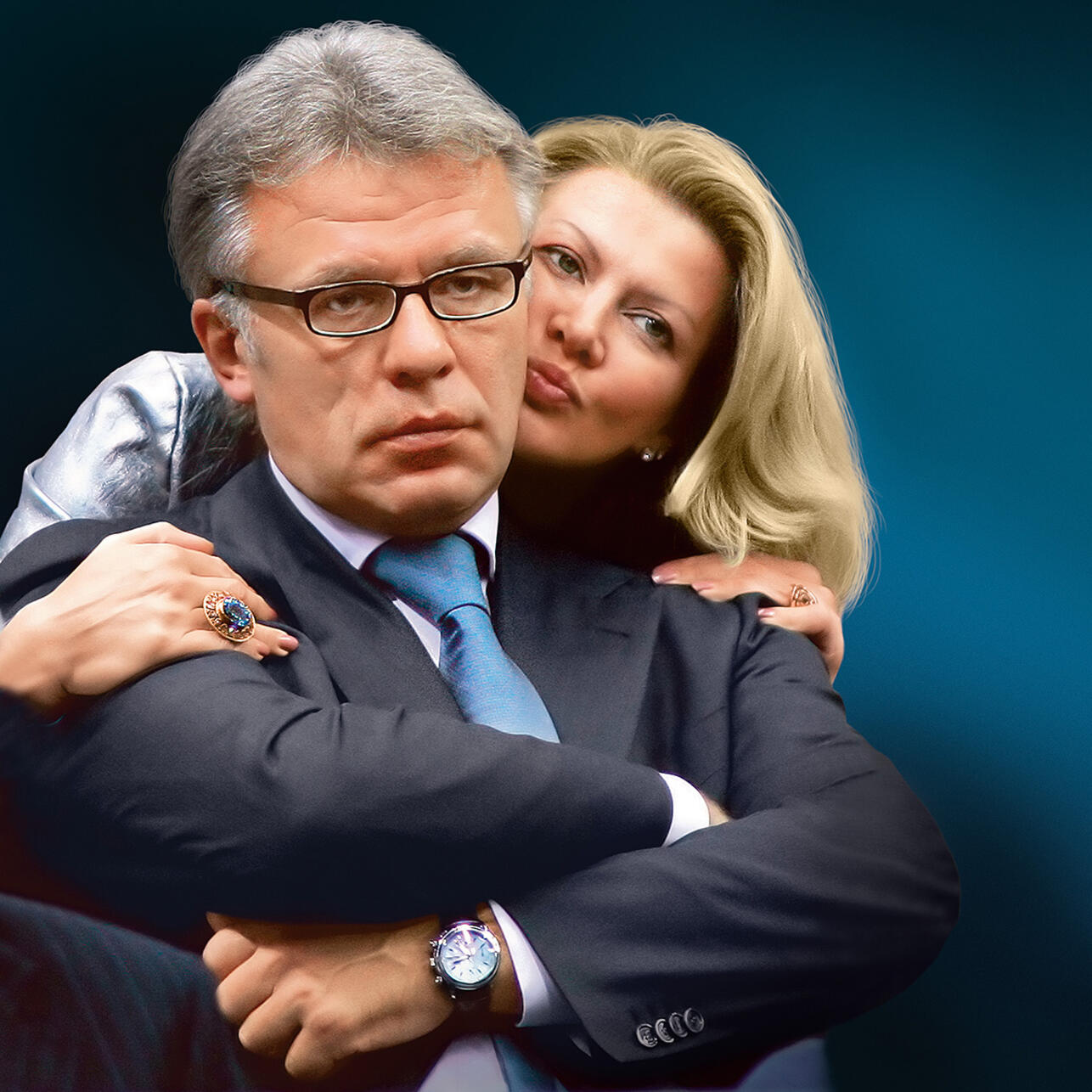 Вячеслав Фетисов с женой