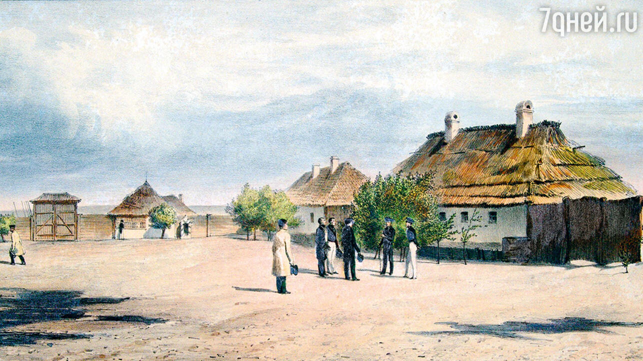 Огюст Раффе. «Скуланский карантинный генеральный суд — Бессарабия, Молдавия». 1837 г.
