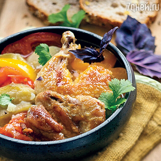 Закуска из баклажанов и курицы Закуска из баклажанов и курицы