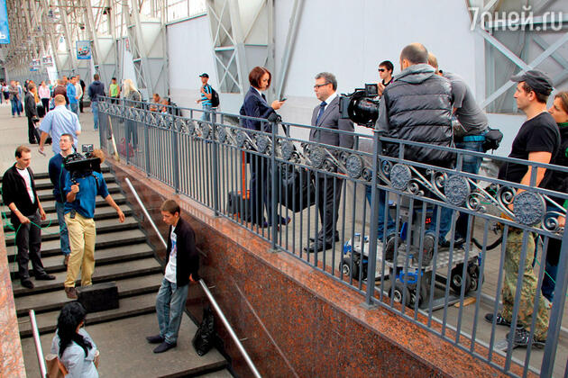Для съемок пришлось на время перекрыть часть одного из московских вокзалов Для съемок пришлось на время перекрыть часть одного из московских вокзалов
