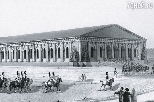 Под началом Августина Бетанкура в 1817 году был построен московский Манеж. Архитектор спроектировал гигантские деревянные стропила без промежуточных опор, перекрывающие 45-метровые пролеты. Аналогов этому решению в мире еще не было... Под началом Августина Бетанкура в 1817 году был построен московский Манеж. Архитектор спроектировал гигантские деревянные стропила без промежуточных опор, перекрывающие 45-метровые пролеты. Аналогов этому решению в мире еще не было...