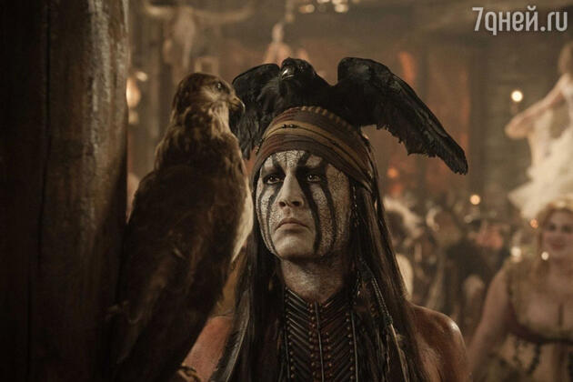 В новом фильме «Одинокий рейнджер» Джонни играет индейца по имениТонто В новом фильме «Одинокий рейнджер» Джонни играет индейца по имениТонто