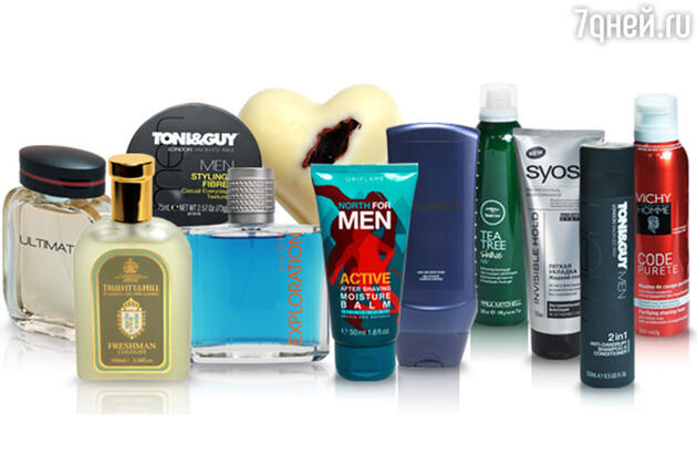 Туалетная вода Ultimate от Oriflame, туалетная вода Freshman от Truefitt & Hill, крем для волос Men от Tony&Guy, туалетная вода Exploration от Avon, массажное мыло «Медовой месяц» от Lush, увлажняющий бальзам после бритья North for men от Oriflame, шампунь-гель для душа Exploration от Avon, гель для бритья Tea Tree от Paul Mitchel, гель для укладки Invisible Hold от Syoss, шампунь и кондиционер 2в1 Men от Tony&Guy, ультрагустая пена для бритья Code purete от Vichy Туалетная вода Ultimate от Oriflame, туалетная вода Freshman от Truefitt & Hill, крем для волос Men от Tony&Guy, туалетная вода Exploration от Avon, массажное мыло «Медовой месяц» от Lush, увлажняющий бальзам после бритья North for men от Oriflame, шампунь-гель для душа Exploration от Avon, гель для бритья Tea Tree от Paul Mitchel, гель для укладки Invisible Hold от Syoss, шампунь и кондиционер 2в1 Men от Tony&Guy, ультрагустая пена для бритья Code purete от Vichy