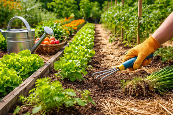 Забудьте о тяпке на месяц: хитрый способ прополки, который очистит грядки от сорняков надолго