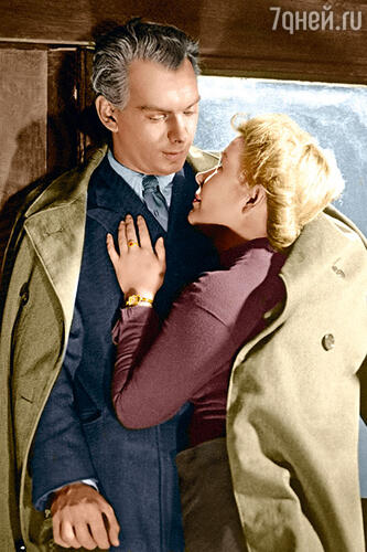 С Алексеем Баталовым в фильме «Дорогой мой человек». 1958 г.