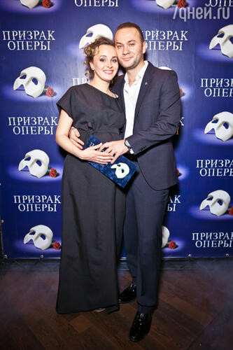 Наталия Быстрова и Дмитрий Ермак на премьере мюзикла «Призрак оперы»