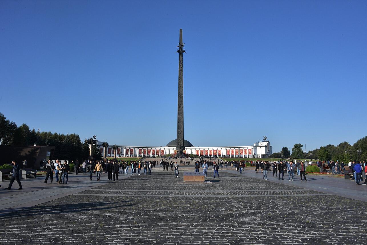 Памятник Победы на Поклонной Горе, Москва, 9 мая, День победы