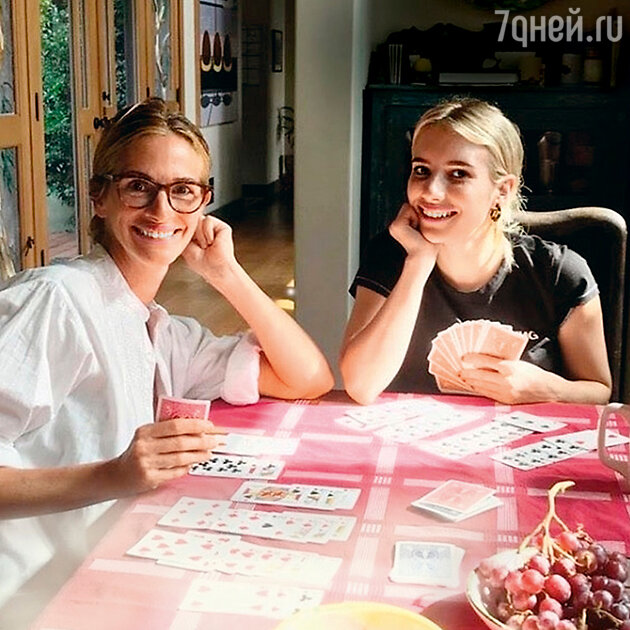 Эмма Робертс с Джулией Робертс