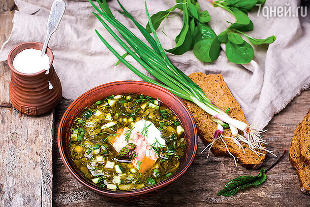 Холодный суп из морепродуктов