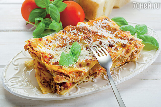 Лазанья мясная. Фото