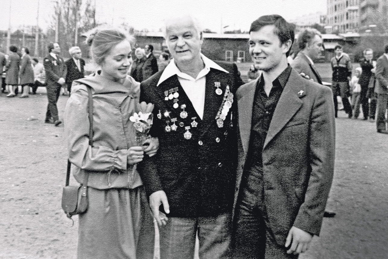 Марина Яковлева со Станиславом и Андреем Ростоцкими