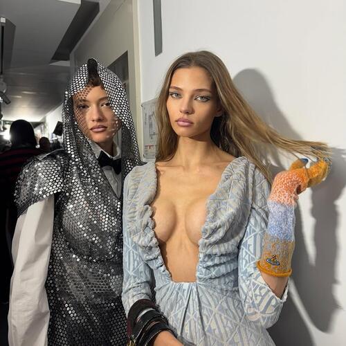 Алеся Кафельникова на шоу Vivienne Westwood