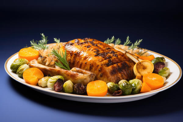 Готовим праздничное и полезное блюдо на Новый год 2026 — голени индейки с овощами