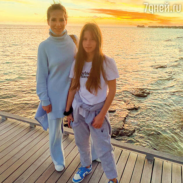 Юлия Барановская с дочерью Яной
