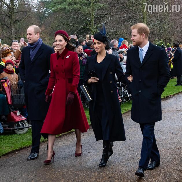 Принц Уильям, герцогиня Кембриджская, герцогиня Сассекская и принц Гарри