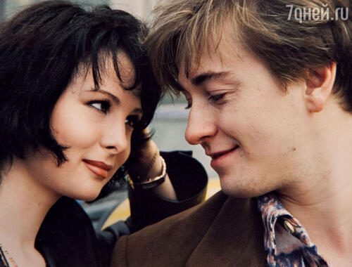 С Сергеем Безруковым в фильме «Если невеста ведьма». 2002 г.