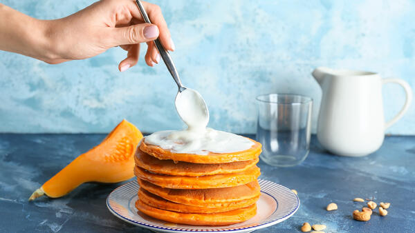 Как приготовить оладьи из тыквы на кефире 