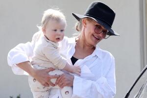 Наконец-то разглядели его: Кэмерон Диас впервые показала лицо своего годовалого сына 