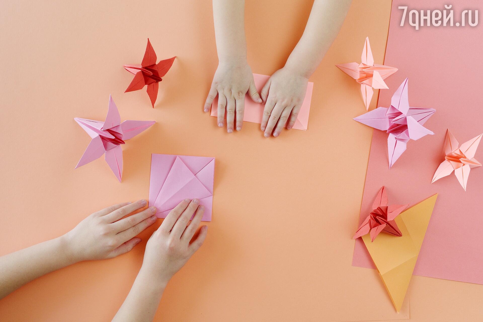 Поделки ракета, звезда и сердце в технике оригами для детей