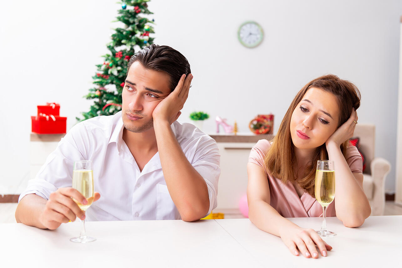 Алкоголь и избыток эмоций на Новый год